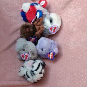 6 Vintage Collectible Puffkins